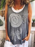 Sweet Cotton Sleeveless Shirts & Tops