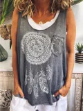 Sweet Cotton Sleeveless Shirts & Tops