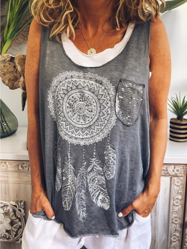 Sweet Cotton Sleeveless Shirts & Tops