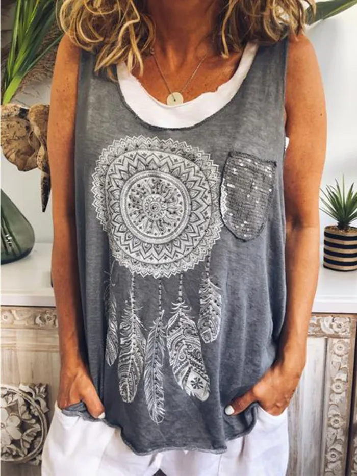 Sweet Cotton Sleeveless Shirts & Tops