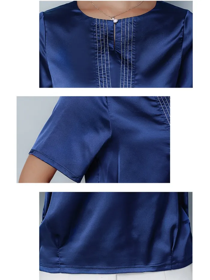 Plus Size Women Short  Sleeve  Crew  Neck  Floral   Casual  Tops
