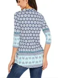 V Neck Half Sleeve Shirts & Tops