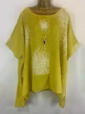 Half Sleeve Floral-Print Casual Blouse
