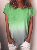 Casual Cotton-Blend O-Neck Shirts & Tops