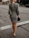 Bodycon Elegant Plain Dress
