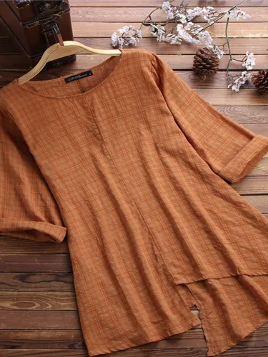 Short Sleeve Asymmetrical Shirts & Tops