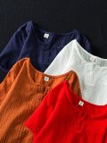 Short Sleeve Asymmetrical Solid Shirts & Tops
