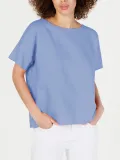 Plus Size Round Neck Solid Casual Tops