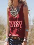 Sleeveless Statement Shirts & Tops