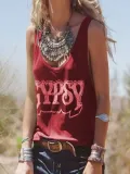 Sleeveless Statement Shirts & Tops