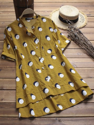 Casual Short Sleeve Plus Size Tops