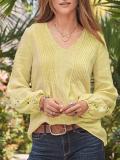 Long Sleeve Cotton-Blend Solid Shirts & Tops