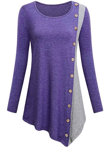 Round Neck Casual T-Shirts