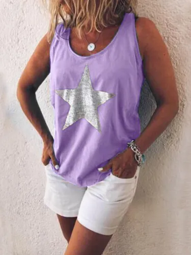 Women Casual Loose Tops Tunic Tanks Vest