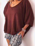 Black Long Sleeve Solid Shirts & Tops