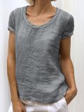 Summer Short Sleeve Round Neck Casual T-Shirts