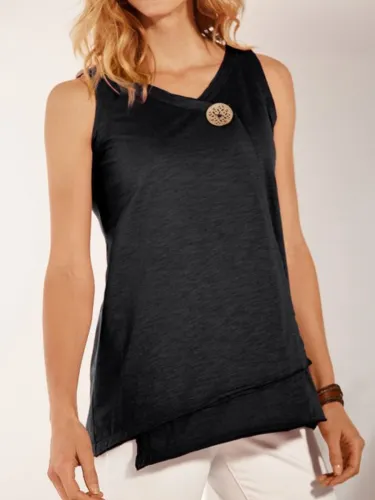 Women Casual Tops Tunic Tanks Vest