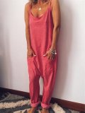 Casual Spaghetti Sleeveless One-Pieces Jumpsuits