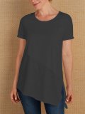 Casual Solid Paneled Shirts & Tops