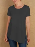 Casual Solid Paneled Shirts & Tops