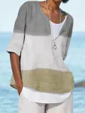 Casual Half Sleeve Striped Shirts & Tops