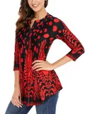 V Neck Half Sleeve Shirts & Tops