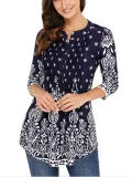 V Neck Half Sleeve Shirts & Tops
