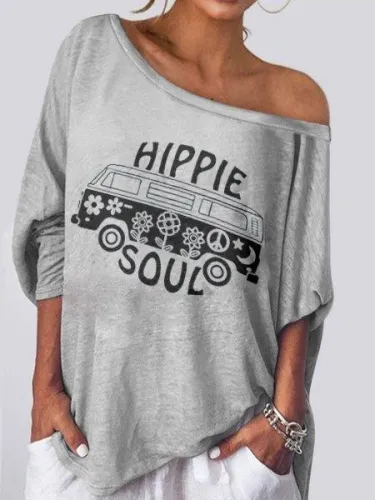 Casual Cotton Crew Neck Shirts & Tops