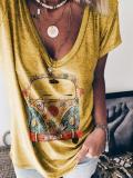 Linen Loose Short-Sleeved Top