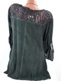 Long Sleeve Solid Basic V neck Buttoned Blouses