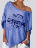 Casual Cotton Crew Neck Shirts & Tops
