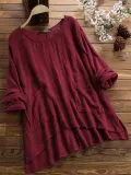 Women Casual Loose Tops Tunic Blouse Shirt