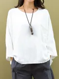 Half Sleeve Cotton Crew Neck Solid Casual T-Shirt