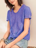 Printed Short Sleeve Crew Neck Casual Shirts
