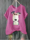 Casual Printed/dyed Short Sleeve Shirts & Tops