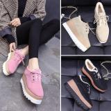 Wedge Heel Lace-Up Spring/fall Loafers