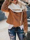 Caramel Pockets Wool Blend Shawl Collar Long Sleeve Jackets