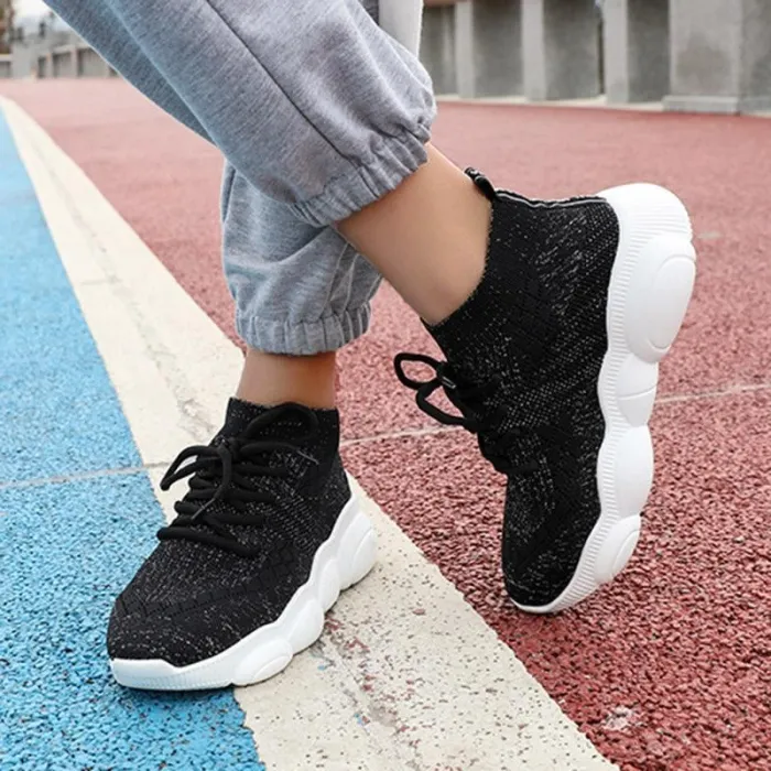 Elastic Cloth All Season Platform Sneaker
