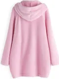 Long Sleeve Buttoned Floral Casual Coat