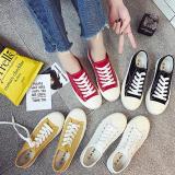 Canvas  Lace-up Flat Heel All Season Sneakers
