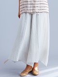 Plus Size Women Plain Casual Pants