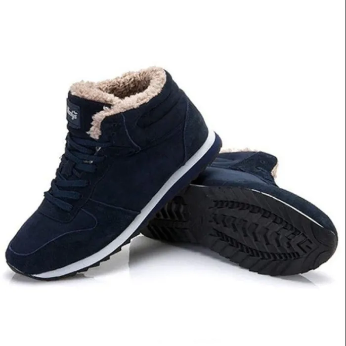 Women Keep Warm Plush Ankle Snow Work Boots Artificial Suede Booties