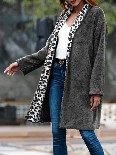 Wool Blend Paneled Elegant Teddy Bear Sherpa Coat for Women