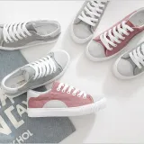 Light_green Artificial Nubuck Daily Flat Heel Sneakers