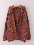 Cotton-blend Sweet Knitted Solid Quilted Coat
