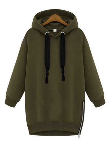 Womens Long Sleeve Paneled Hoodies