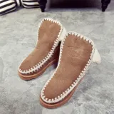 Women Snow Booties Casual Slip On Plus Size Warm Shoes