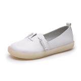 Brown Daily Spring/Fall Flat Heel PU Loafers