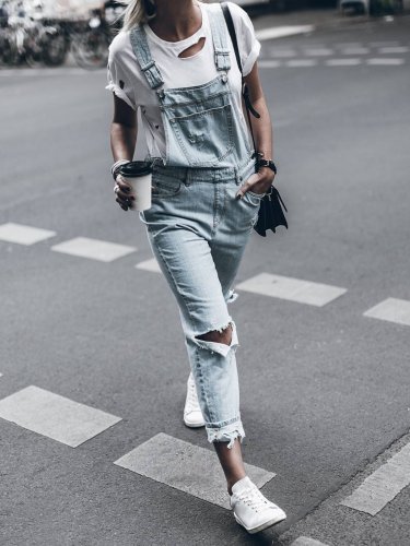 Vintage Pockets Jumpsuits