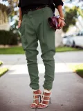 Casual Solid Harem Pants